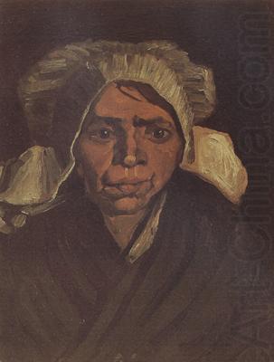 Head of a Peasant Woman with White Cap (nn04), Vincent Van Gogh